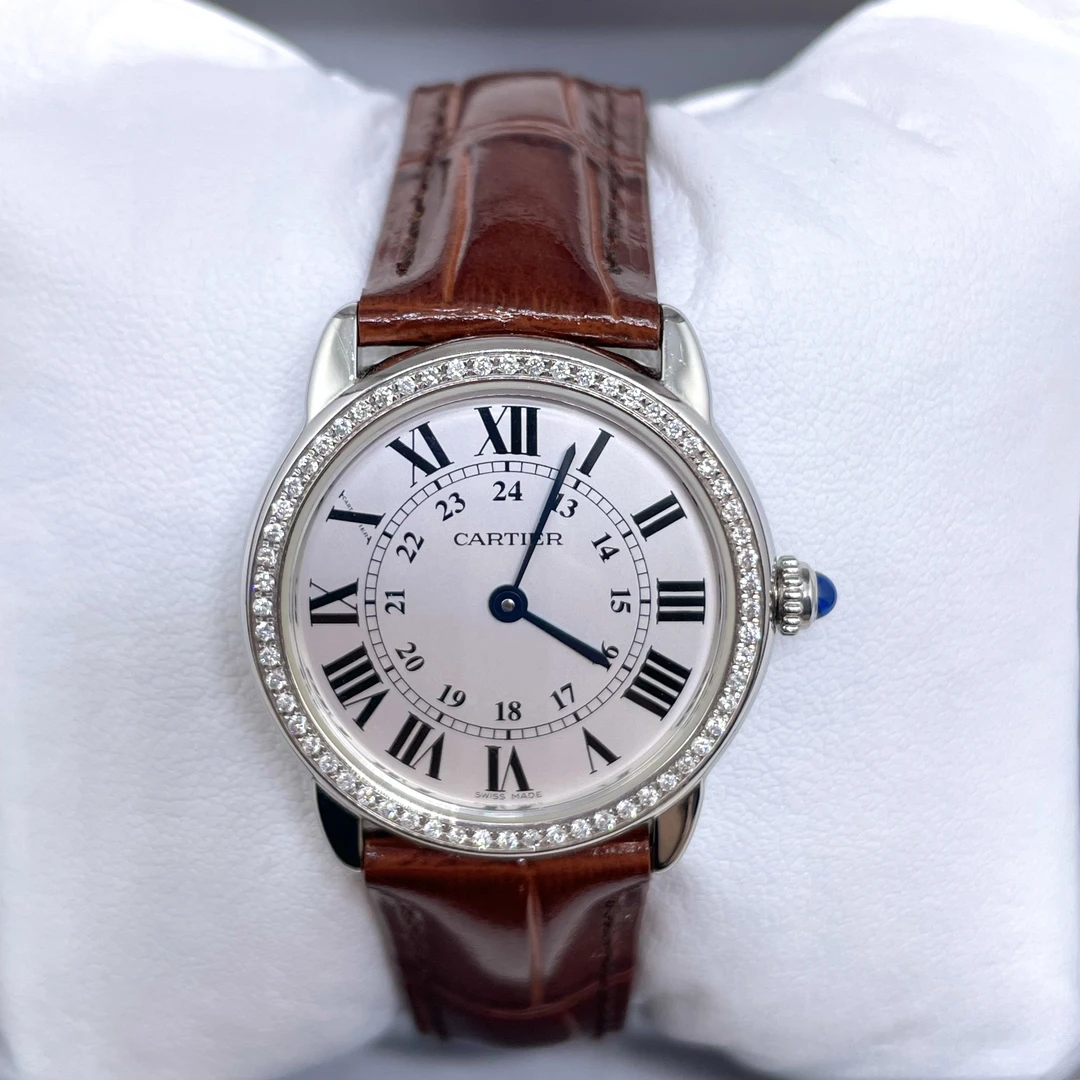95新 Cartier/卡地亚 伦敦系列 29mm 石英 后钻