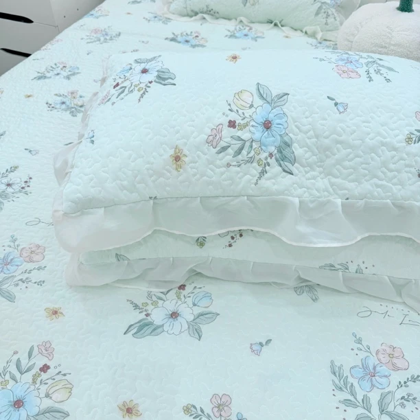 【软凉席枕套】夏季必备海洋凉感丝花边双层冰丝枕套48✖️74cm