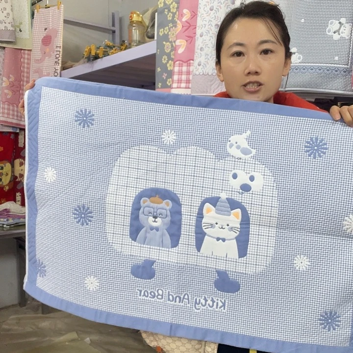 棉特价蓝色小猫咪