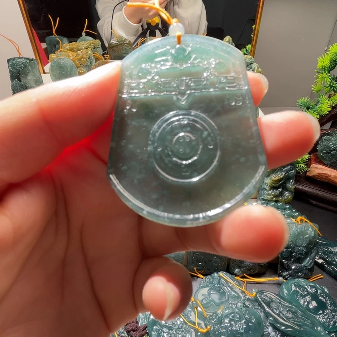 翡翠未镶嵌吊坠(不含链)纯天然A货翡翠吊坠666