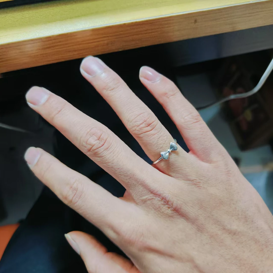 足银戒指 （云）蝴蝶精致迷你戒指