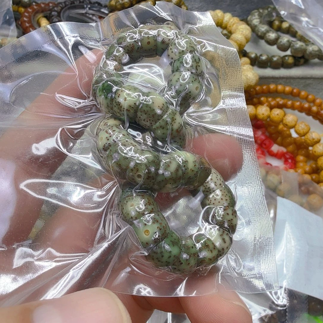 手串星月菩提115荣耀绿星月菩提单圈大肠1.0