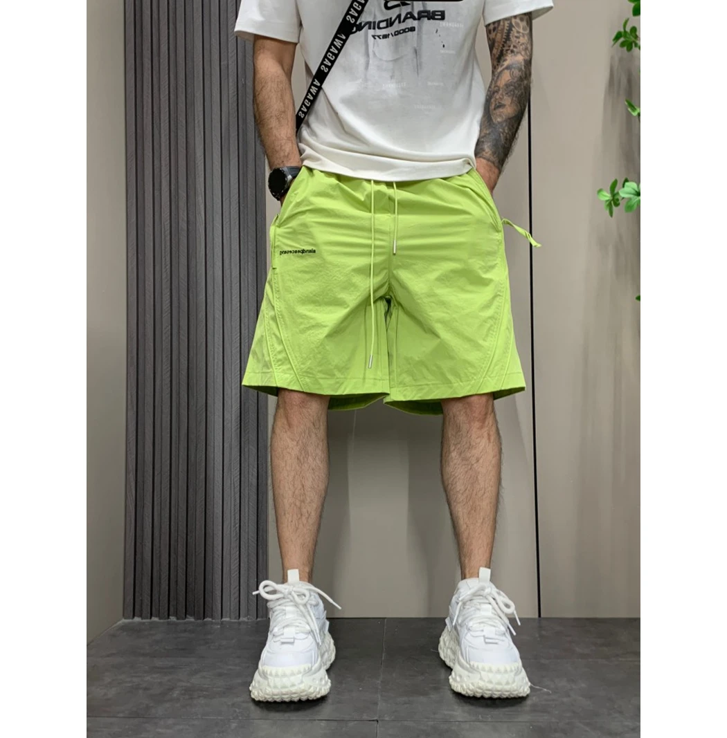 2025新款男士夏季薄款五分裤青年运动休闲短裤时尚百搭速干沙滩裤
