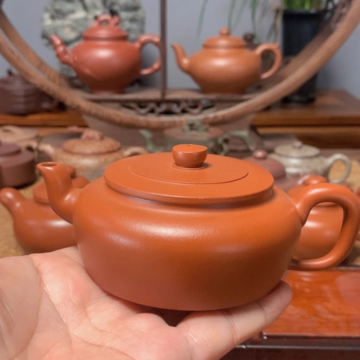 茶壶紫砂全手工朱泥