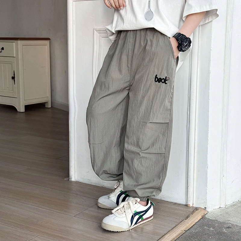 【轻薄柔软】夏季男童薄款防蚊裤儿童裤子2025新款透气休闲裤时尚