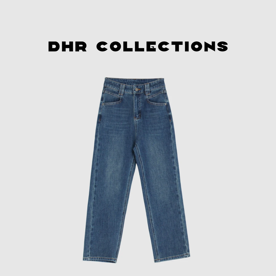 豆豆6【糯米牛仔】弹力法棍裤显瘦百搭九分烟管裤牛仔裤女-DQK7131