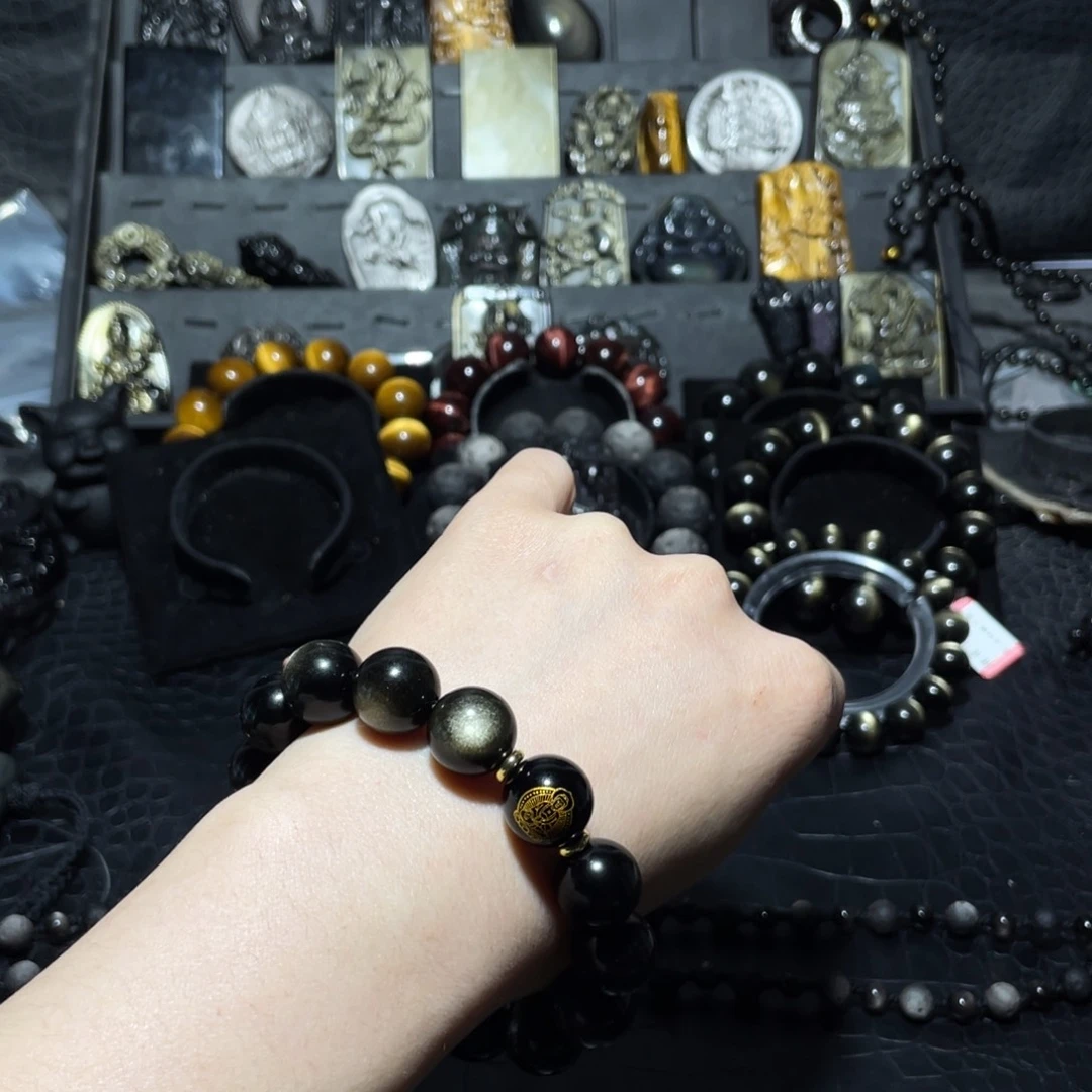 黑曜岩珠宝奇石未镶嵌蓝*子