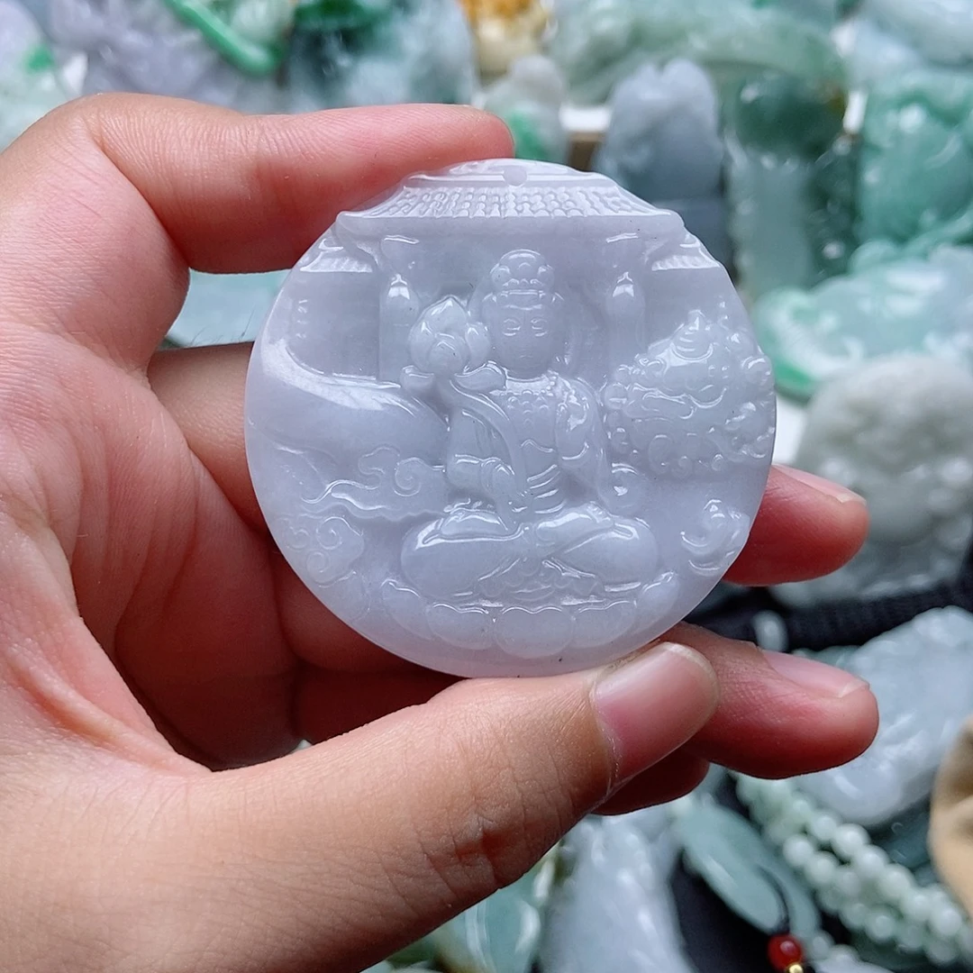 翡翠未镶嵌吊坠(不含链)1
