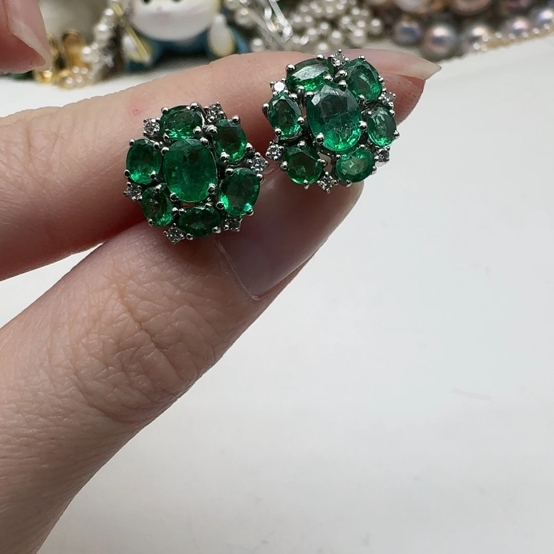 耳饰未镶嵌祖母绿