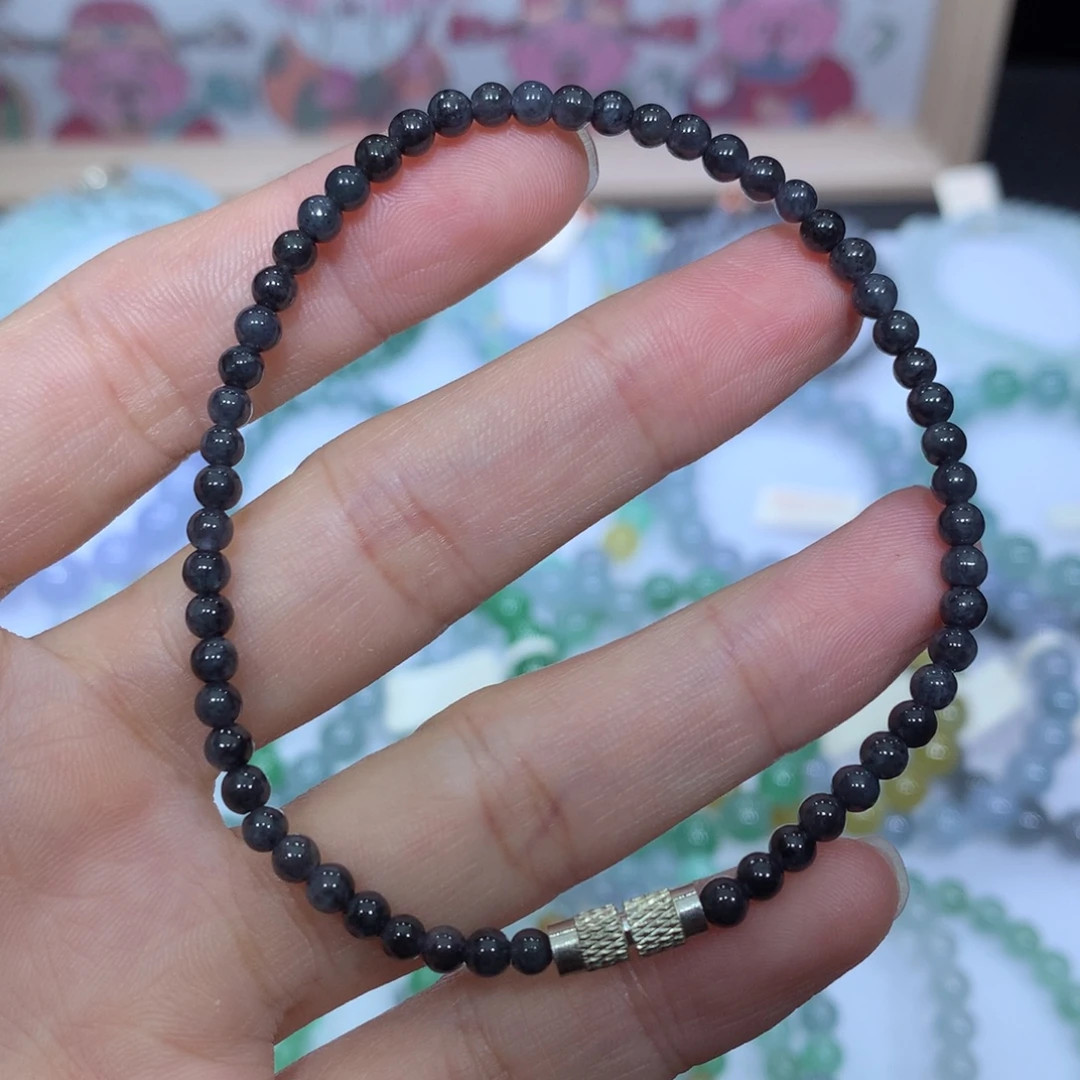 翡翠未镶嵌手链天然