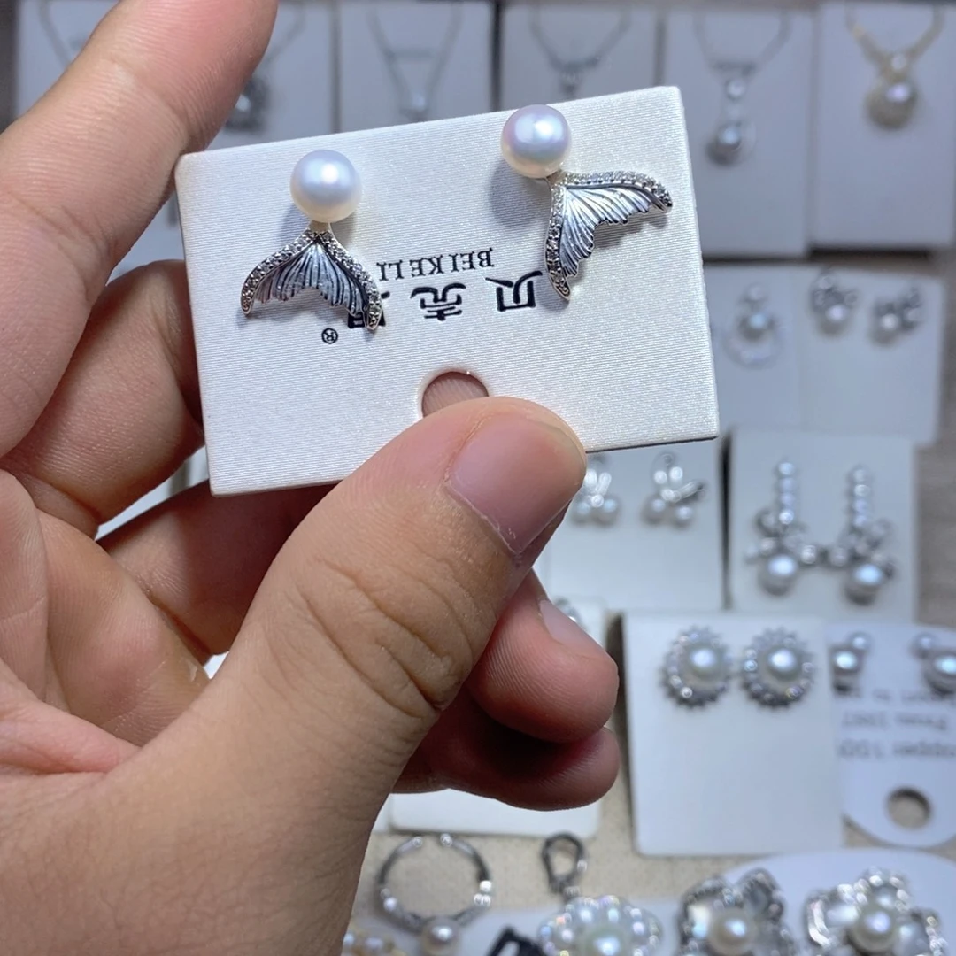 未镶嵌耳饰淡水珍珠