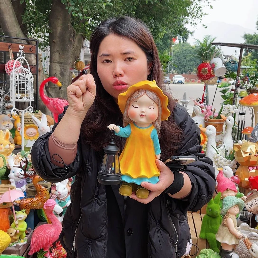 【闪购商品】无铅玻璃花园摆件&000&