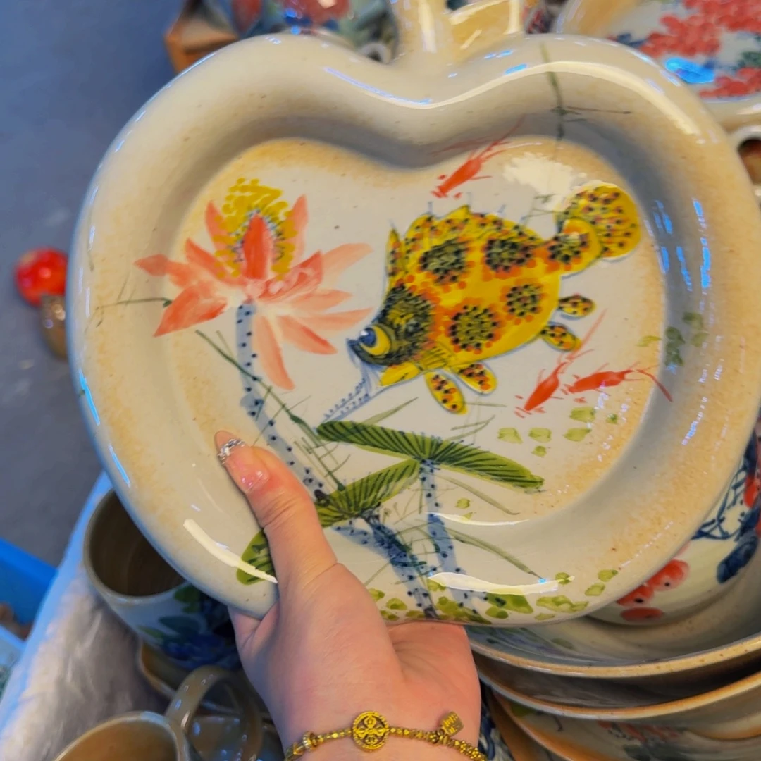 瓷片景德镇陶瓷手工手绘