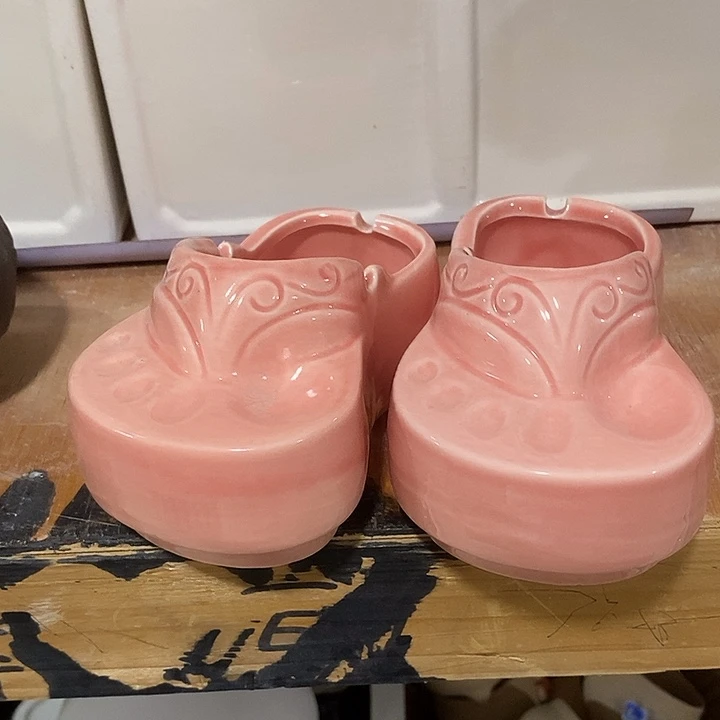 摆件陶盆有孔 微瑕介意勿拍