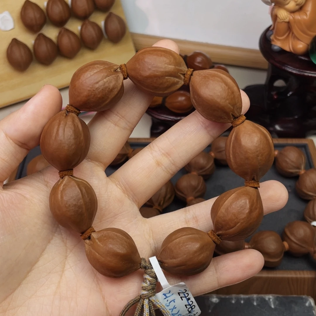 启***航橄榄核手串/手链2228梅林铁核