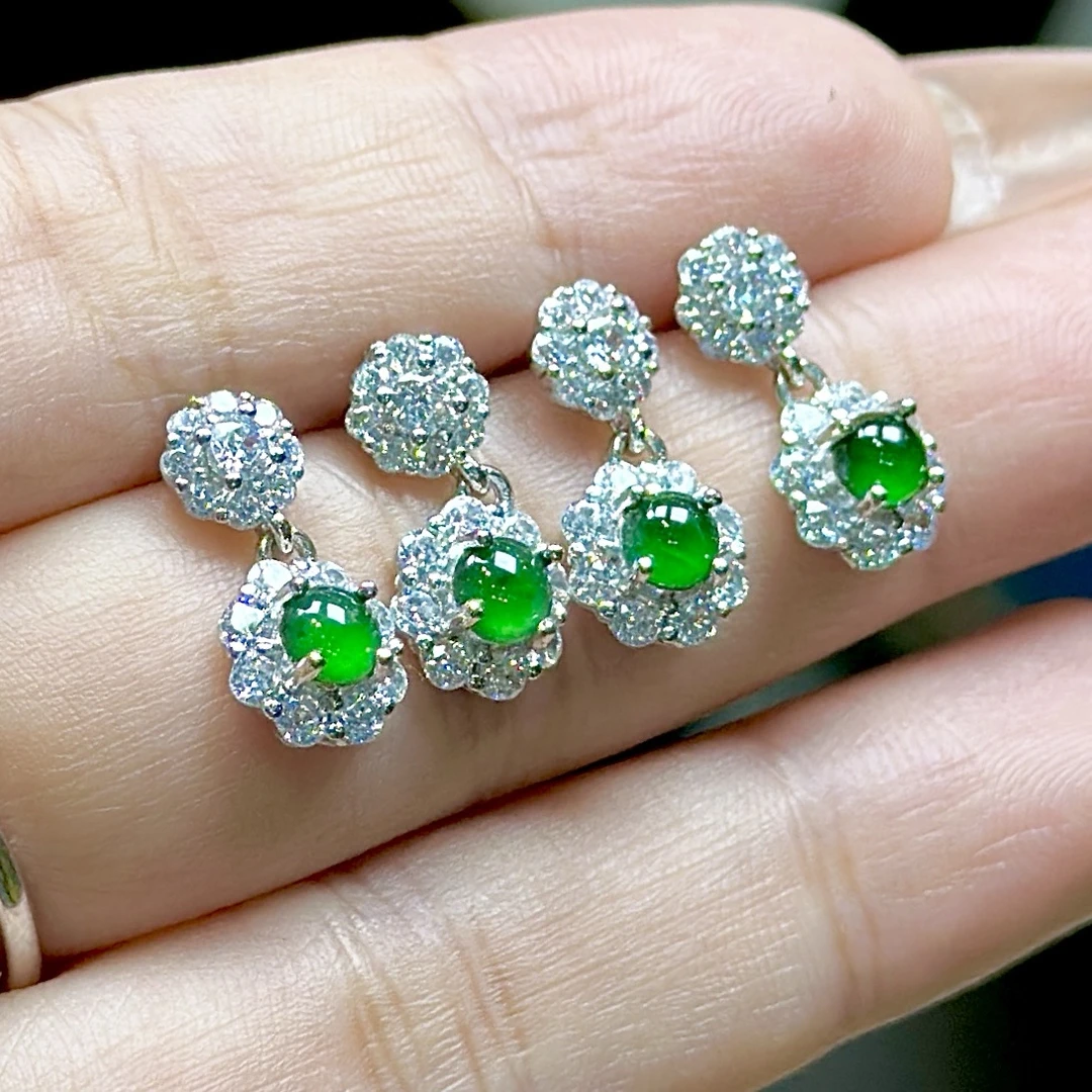 【CH】翡翠蛋面耳坠（多样性发其一）