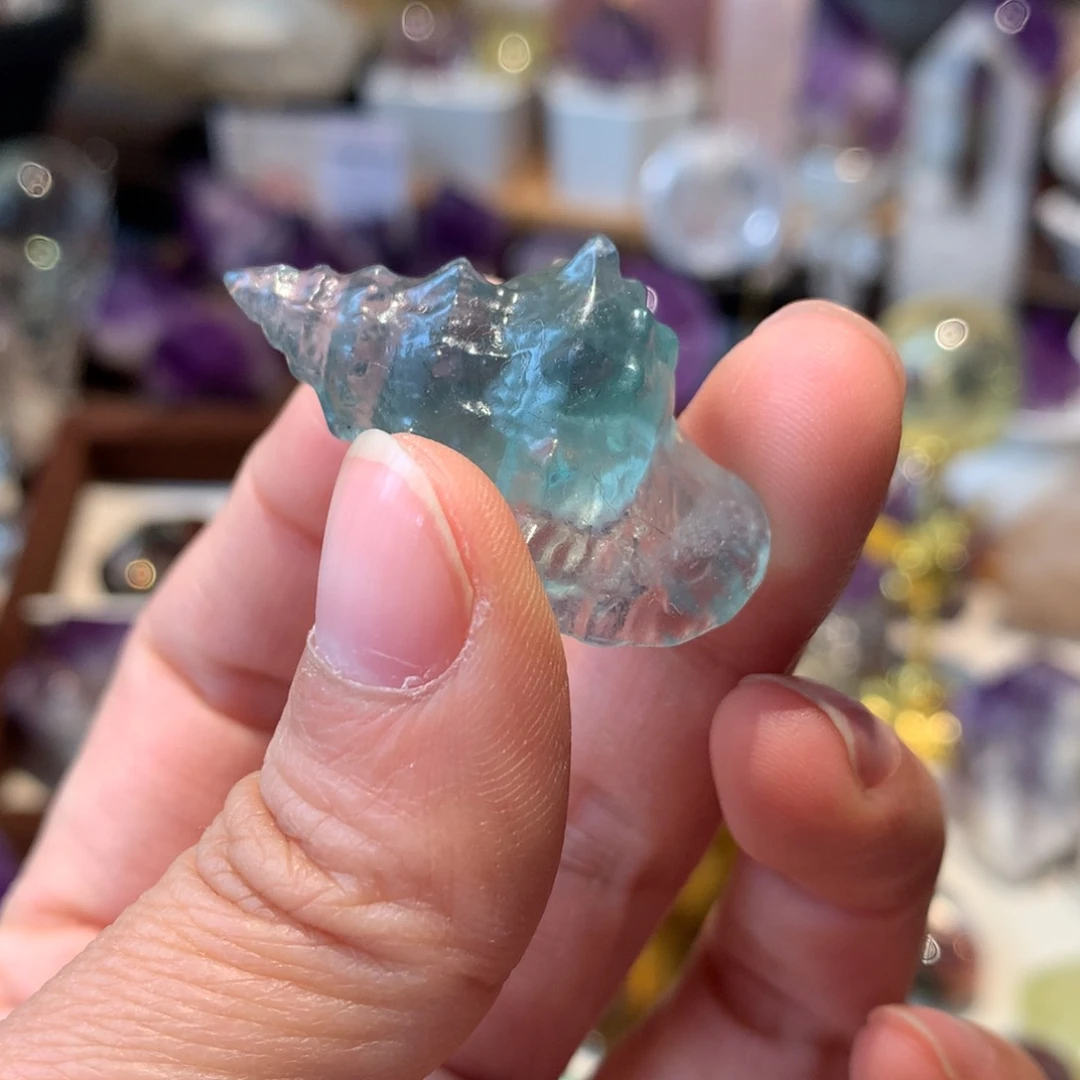 水晶摆件未镶嵌萤石