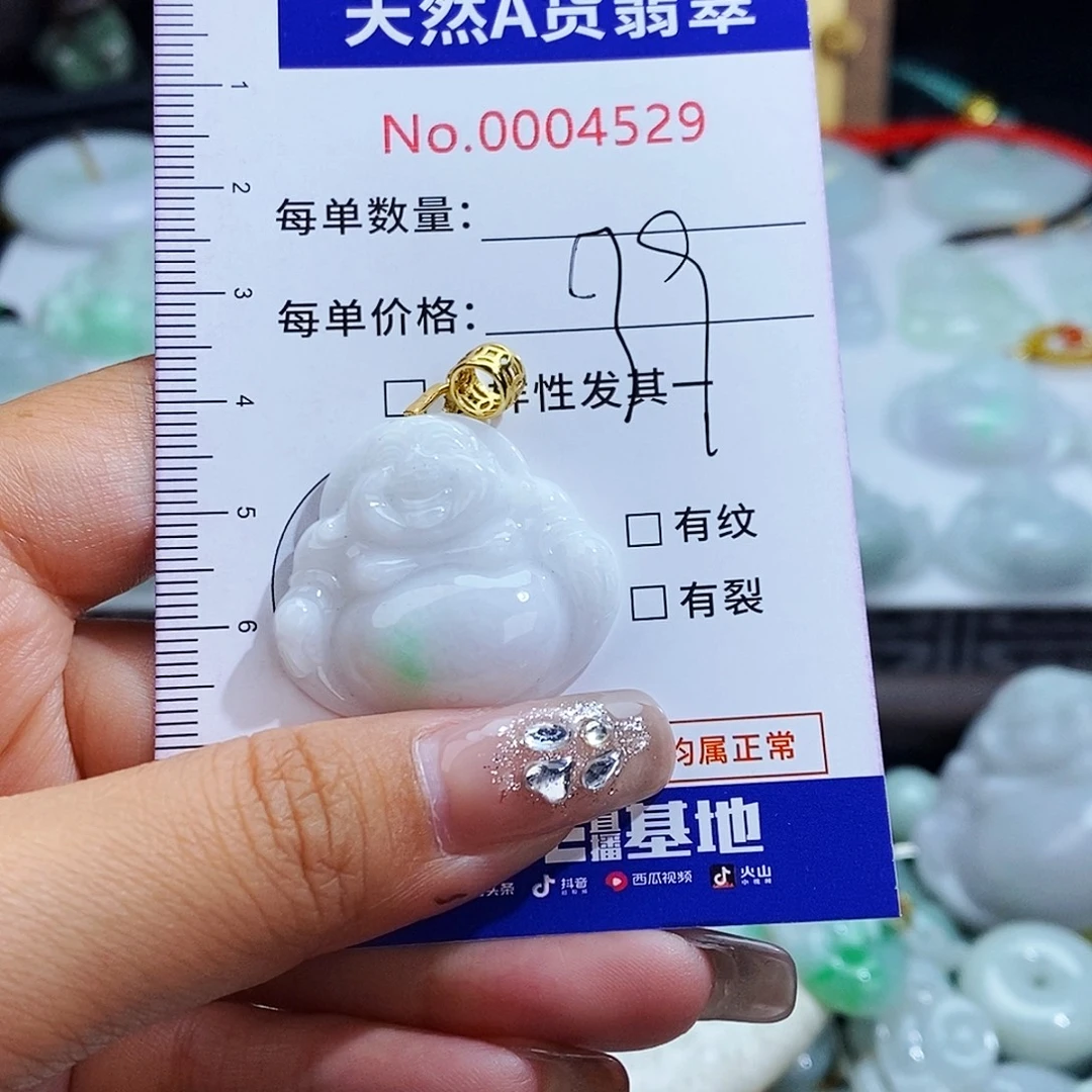 翡翠未镶嵌毛衣链4529