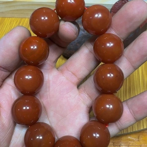 南红玛瑙手链未镶嵌