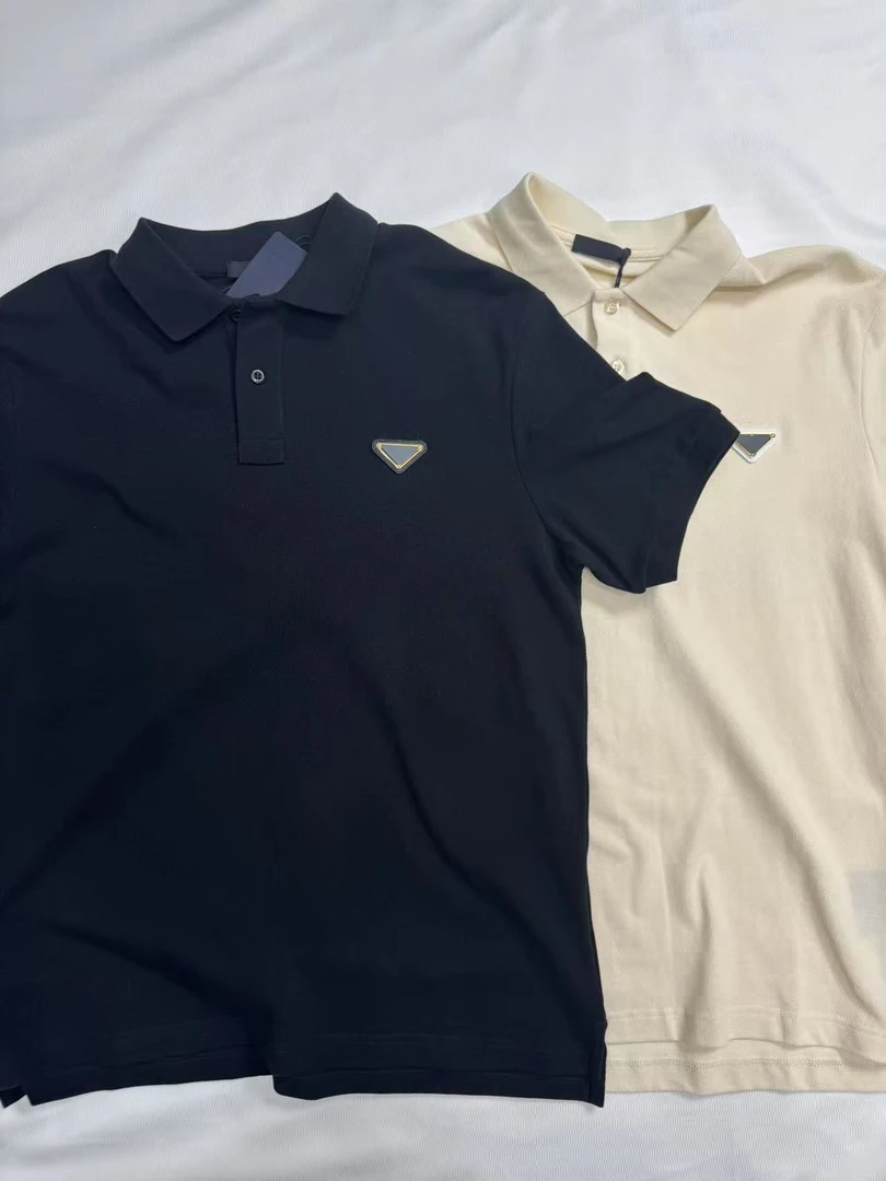 A74 胸前金色三角标男士POLO衫