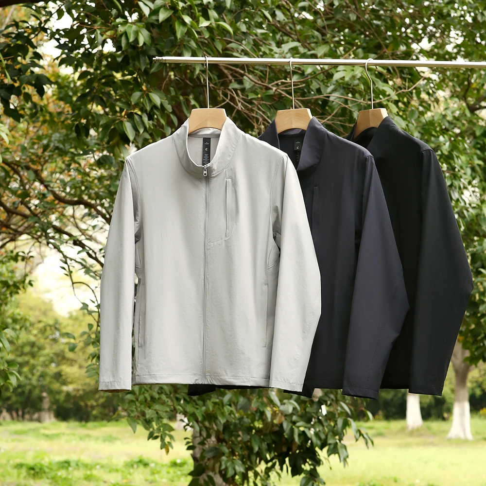 春夏户外休闲运动速干立领夹克外套男女可穿JKJ-9308