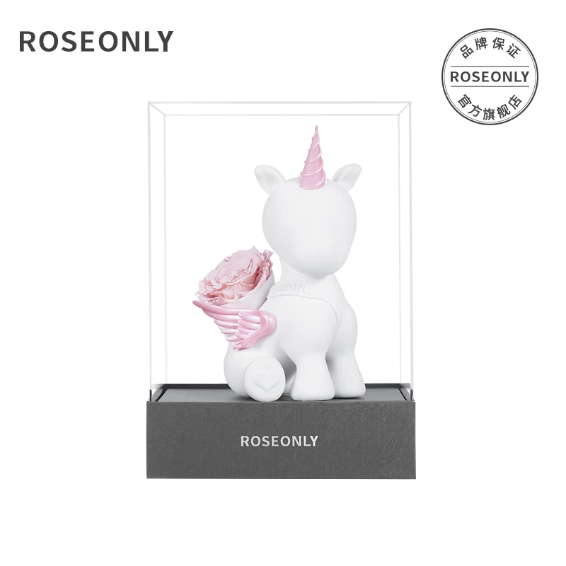 ROSEONLY诺誓永生花恒久爱情守护罩适配大号MINI公仔
