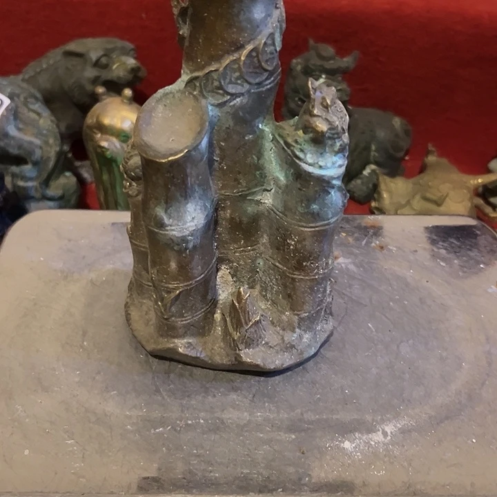 华***厂黄铜摆件，文房工艺品摆件