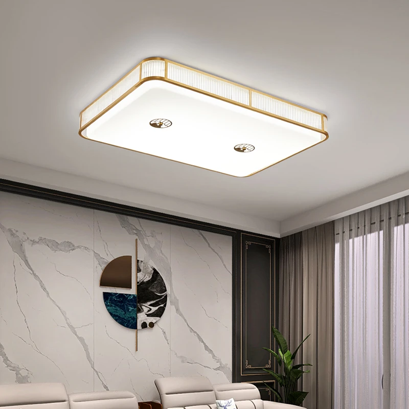 新中式实木卧室吸顶灯大气国风禅意客厅餐厅卧室书房茶室全屋灯具