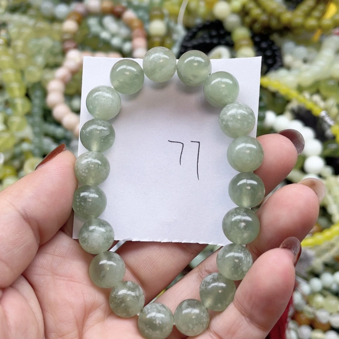 未镶嵌蛇纹石玉手链