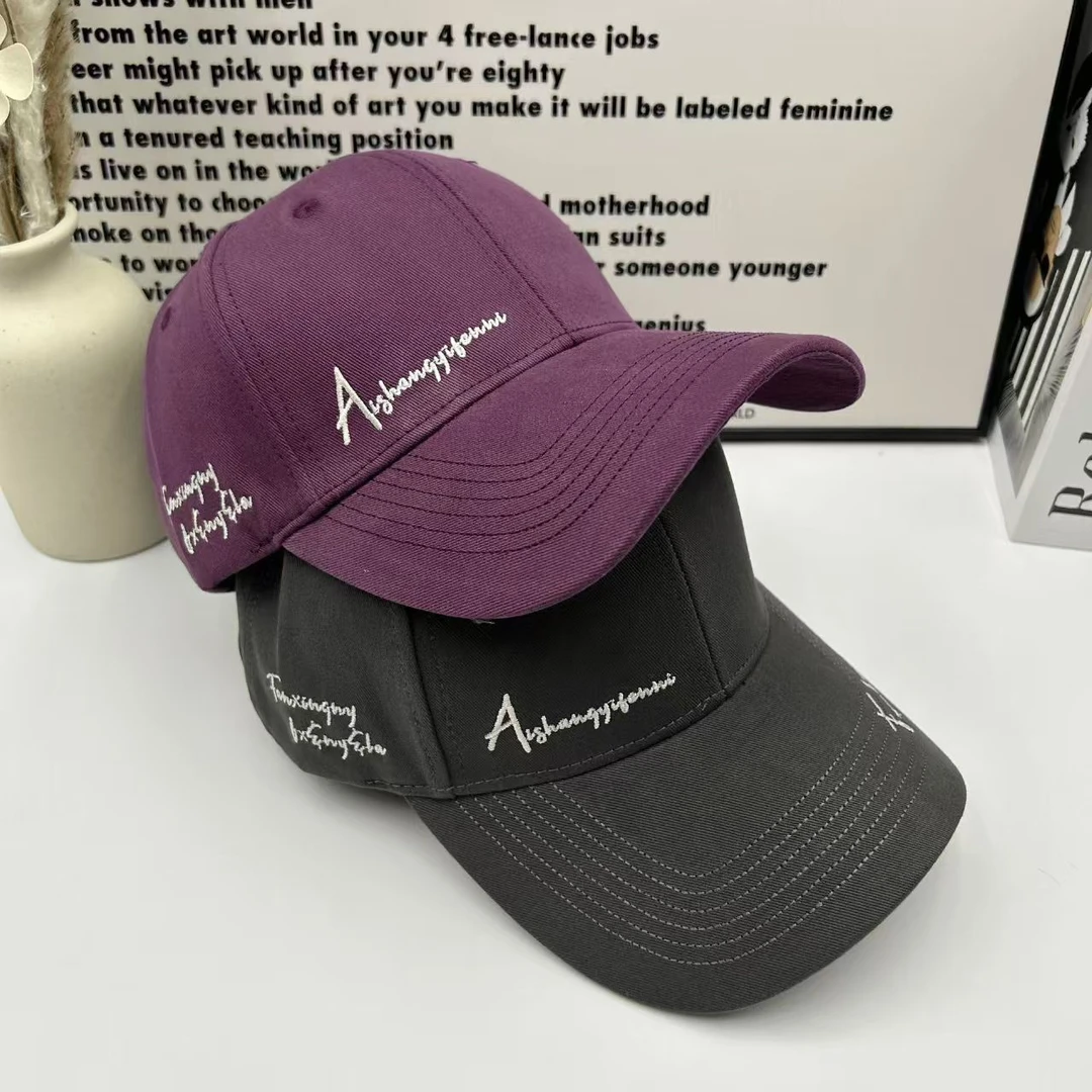 2025春季新款宽帽檐鸭舌帽棒球帽显脸小