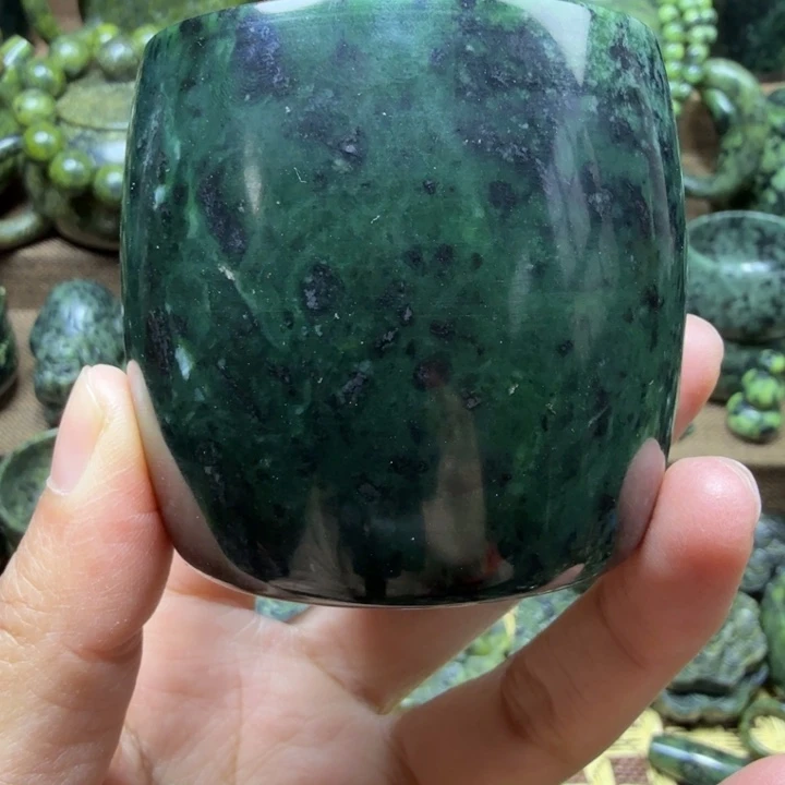 蛇纹石玉未镶嵌药王石能量养生产品