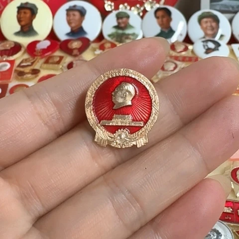 为****徽章形状小像章一枚