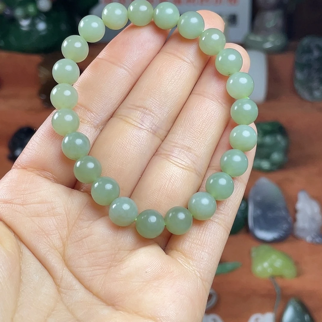 和田玉未镶嵌颈饰切莫蓝手串卡8