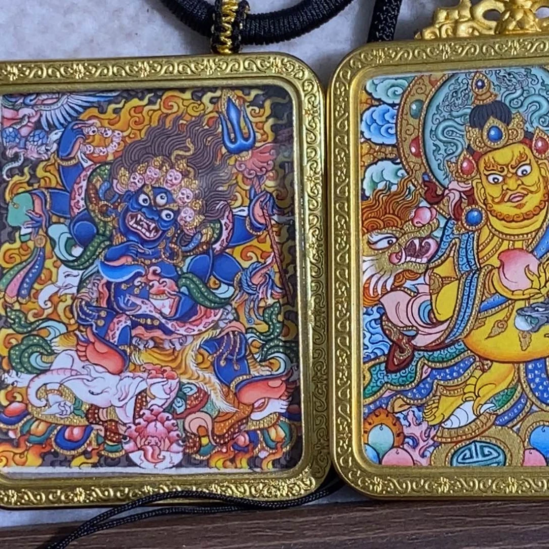 大***生吊坠热贡唐卡纯手绘