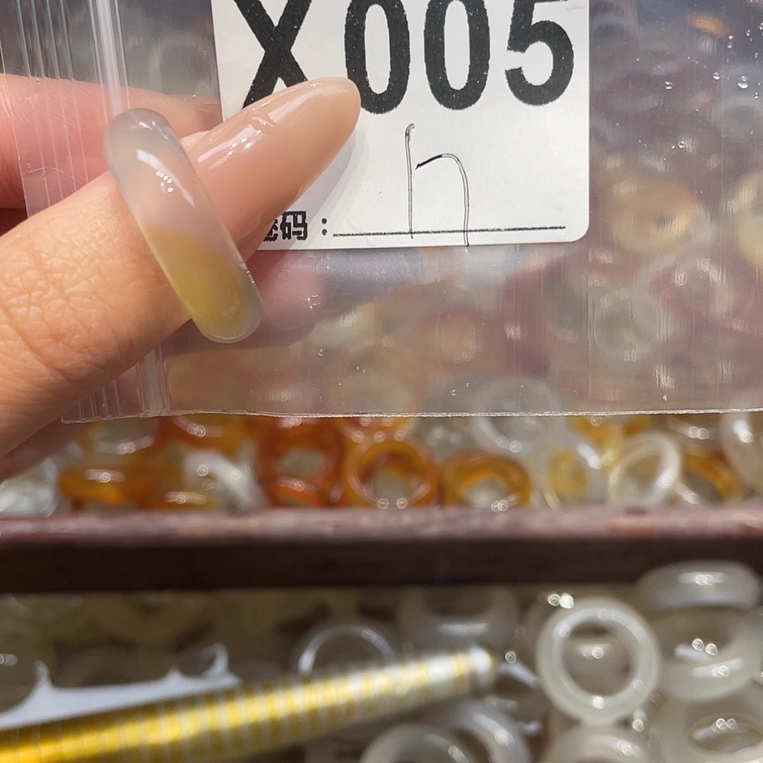 玛瑙/玉髓未镶嵌戒指005