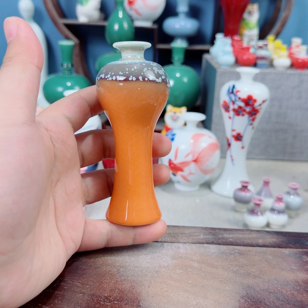 陶瓷手工小花器摆件