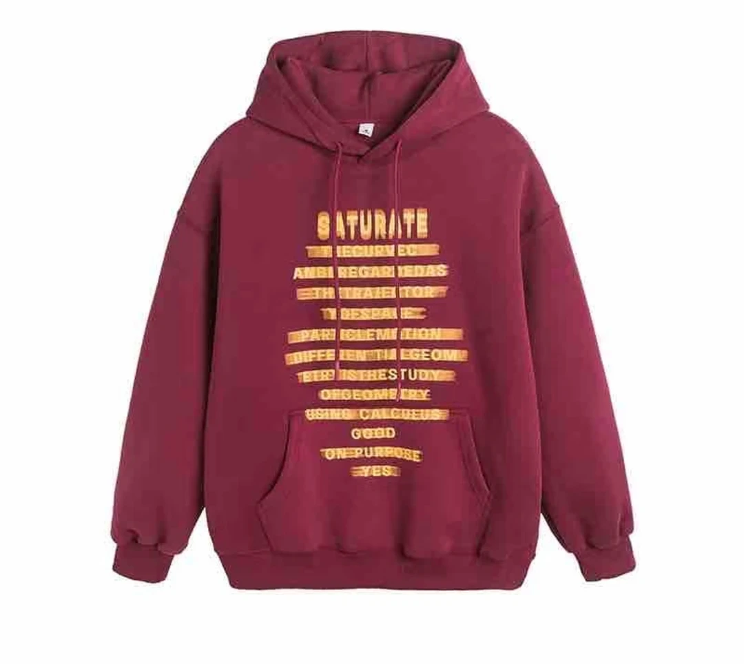 美式字母印花重磅420g连帽卫衣男女复古宽松情侣百搭帽衫-WY628