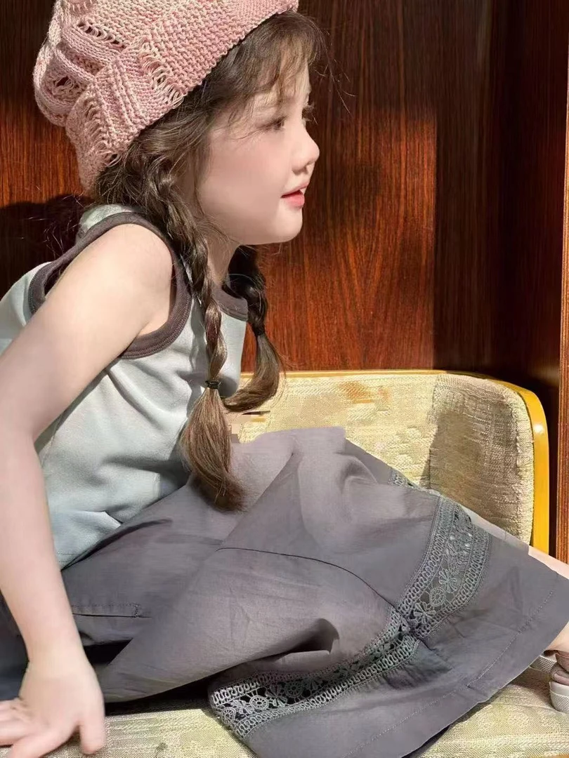 【新疆包邮】夏季新款无袖韩版森系两件套H624