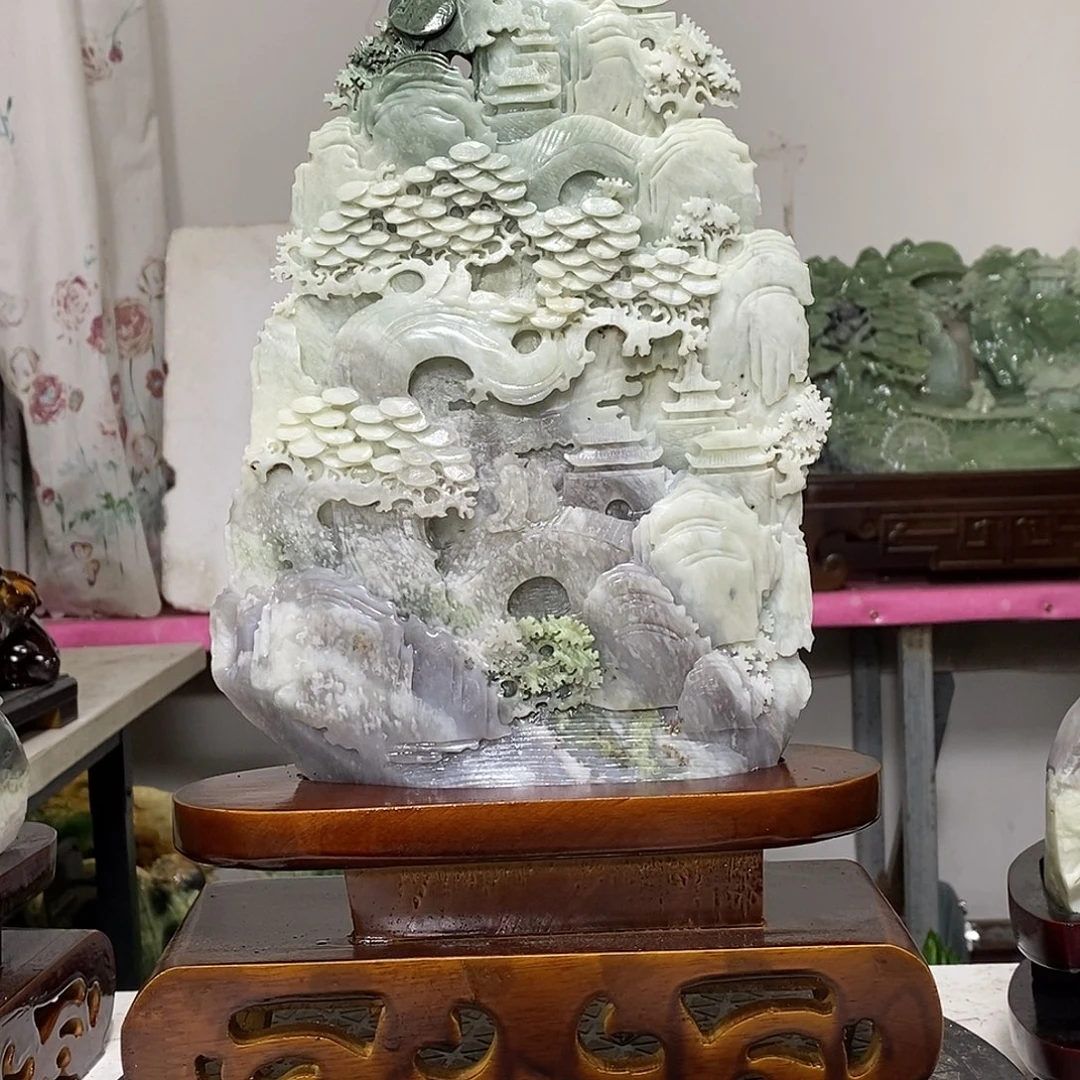 驰***下玉玉未镶嵌居家摆件