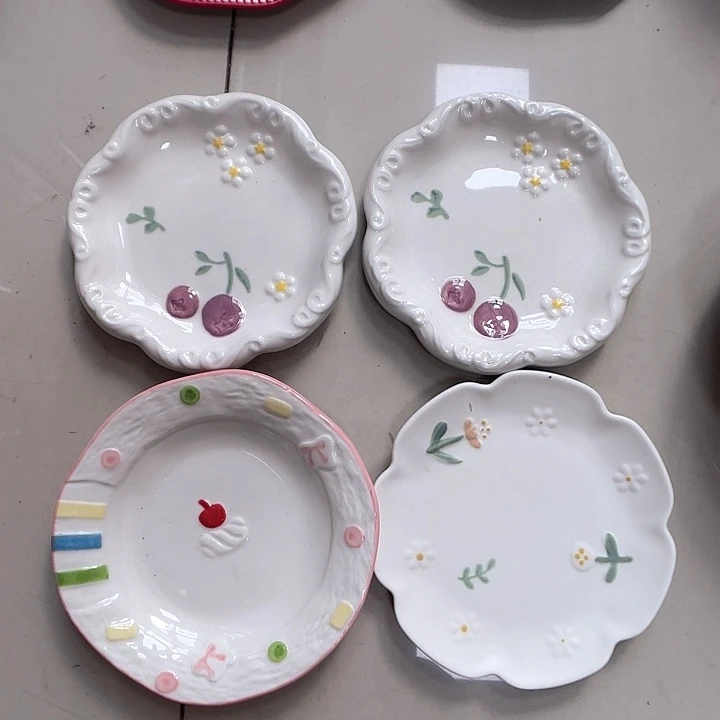 瓷片瑕疵特价陶瓷骨碟