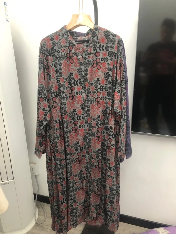 欧根纱森系波西米亚风宽松版连衣裙