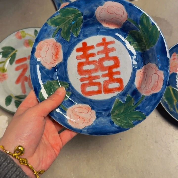 瓷片景德镇陶瓷手工手绘