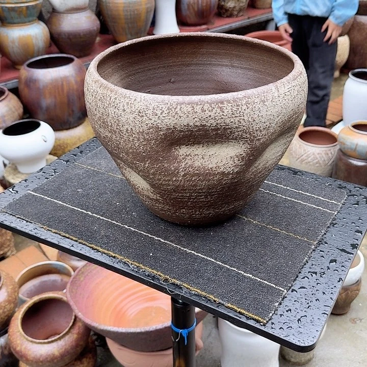 紫砂花盆高度26口径27