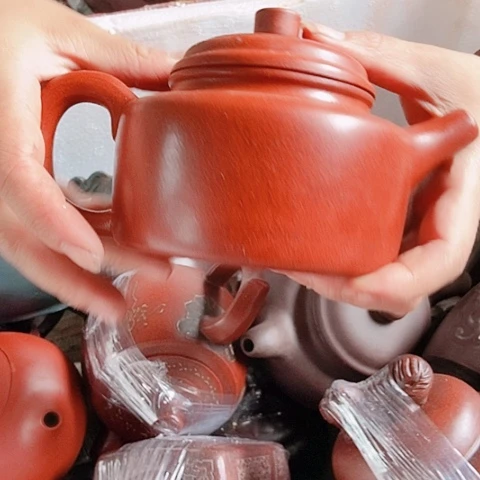 茶杯绿泥宜兴紫砂壶全手工制作