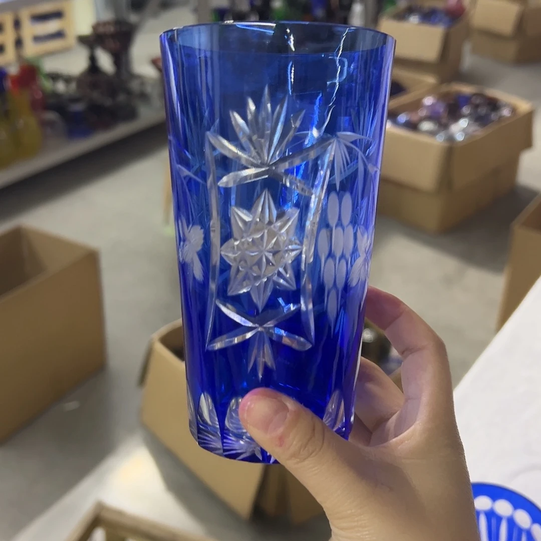 平底款水晶玻璃微瑕一个