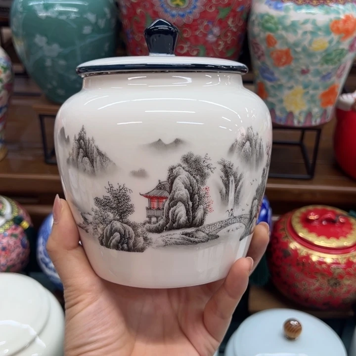 瓷片茶叶罐茶叶罐