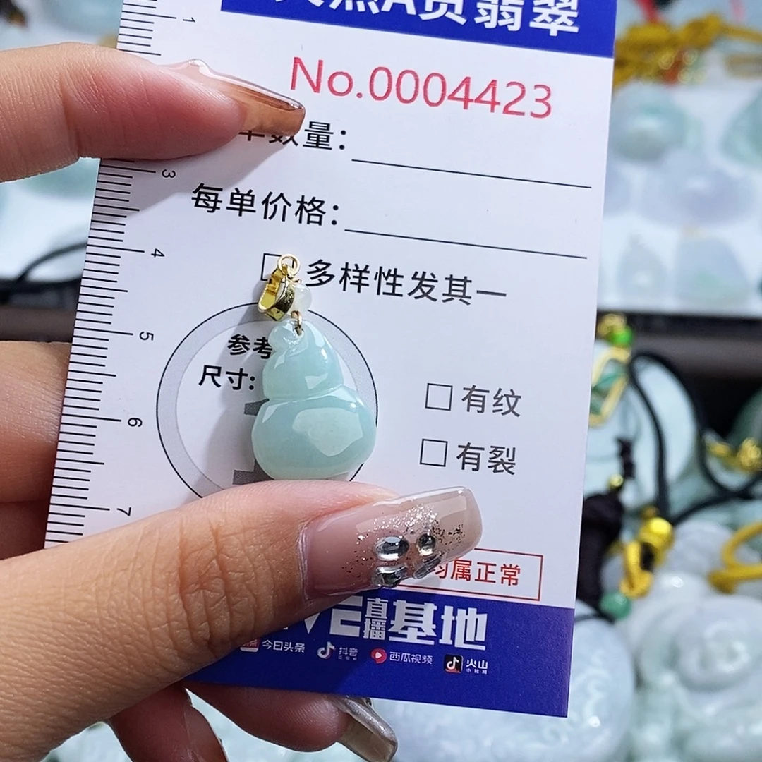 翡翠未镶嵌颈饰4423