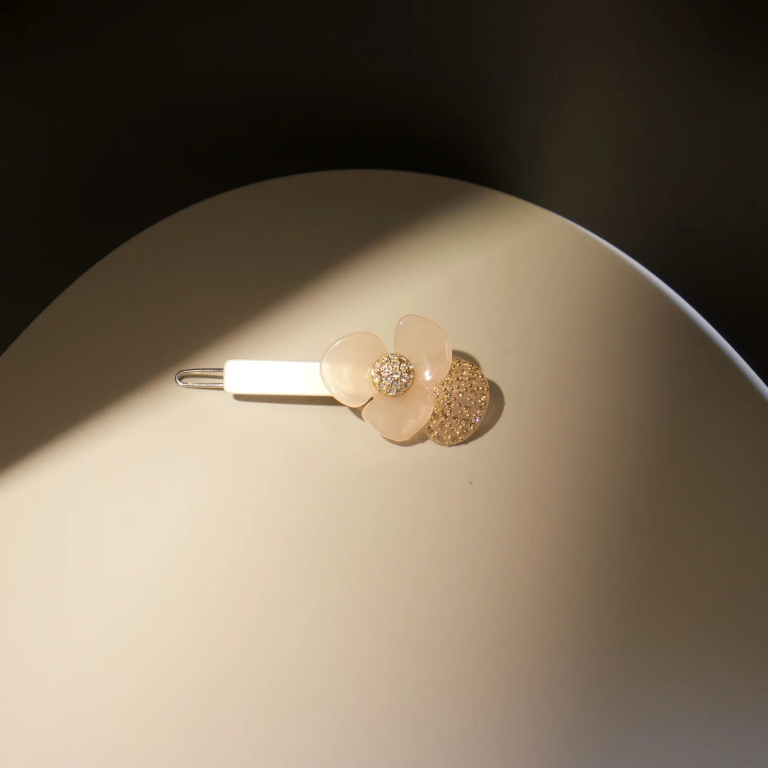 法*【Al**P】花朵醋酸边夹#0630