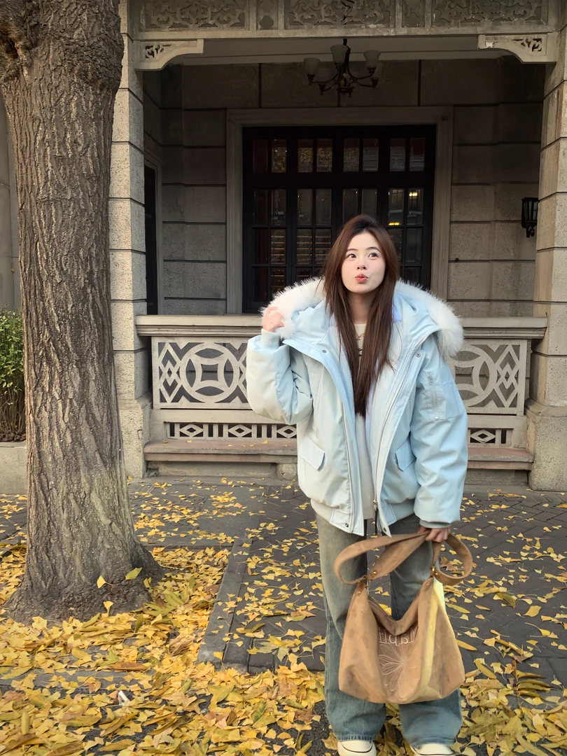 【MAGUA麻瓜】新款极寒羽绒服连帽毛领可拆卸保暖情侣款羽绒雕派克