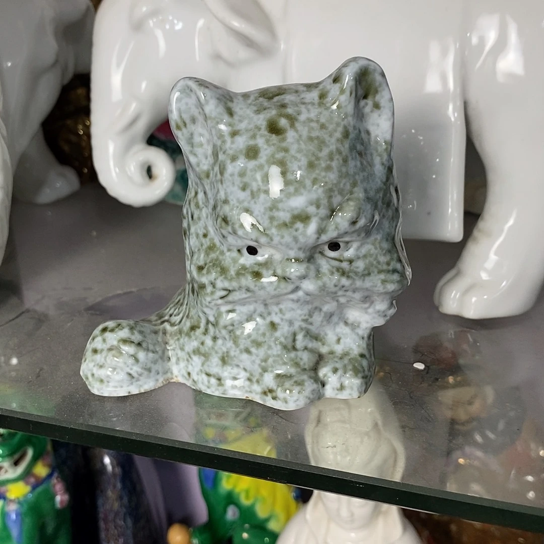 摆件猫摆件窑变老师作品